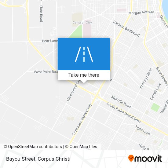 Mapa de Bayou Street