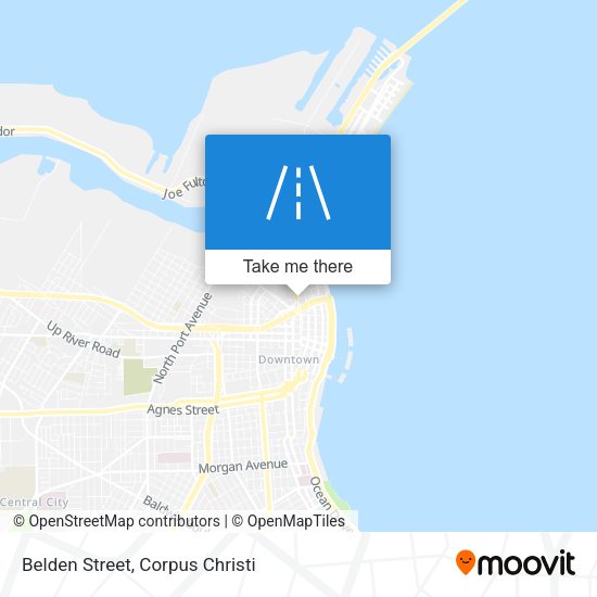 Belden Street map