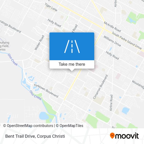 Bent Trail Drive map