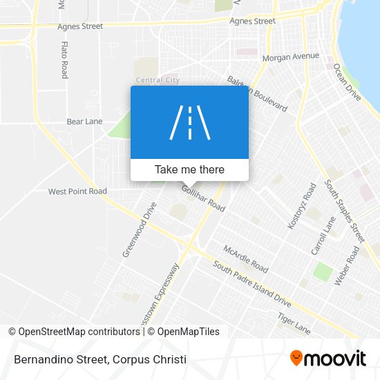 Bernandino Street map
