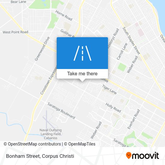 Bonham Street map