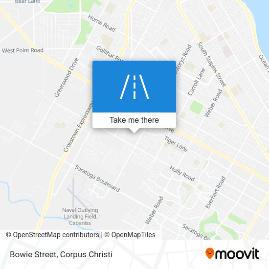 Bowie Street map
