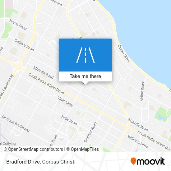 Bradford Drive map