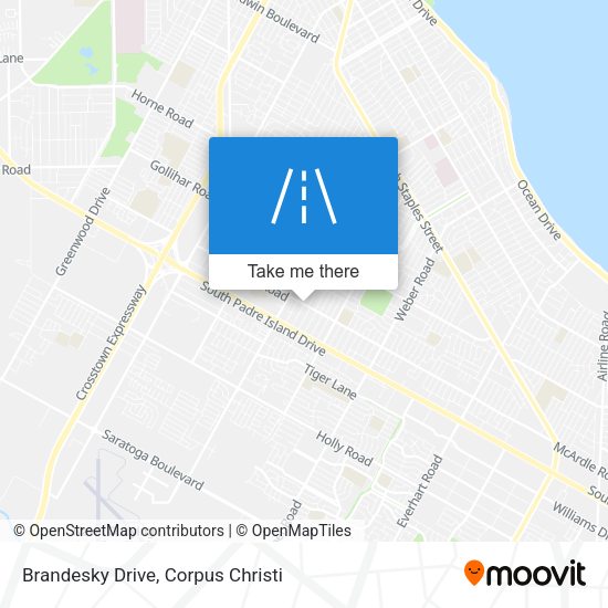 Brandesky Drive map