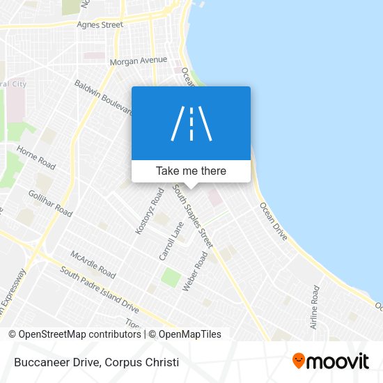 Buccaneer Drive map
