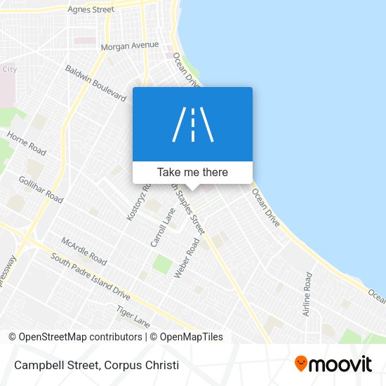 Mapa de Campbell Street