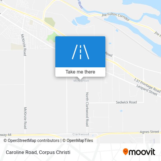 Caroline Road map