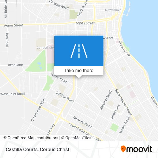 Castilla Courts map