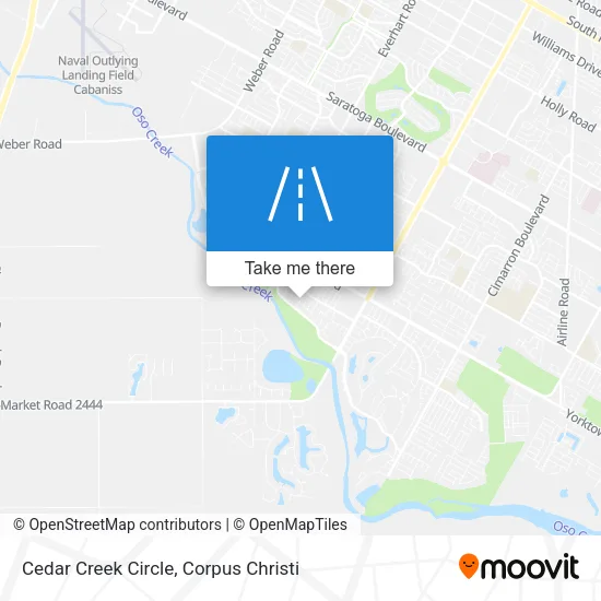 Mapa de Cedar Creek Circle