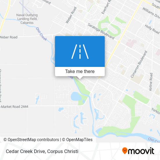 Cedar Creek Drive map