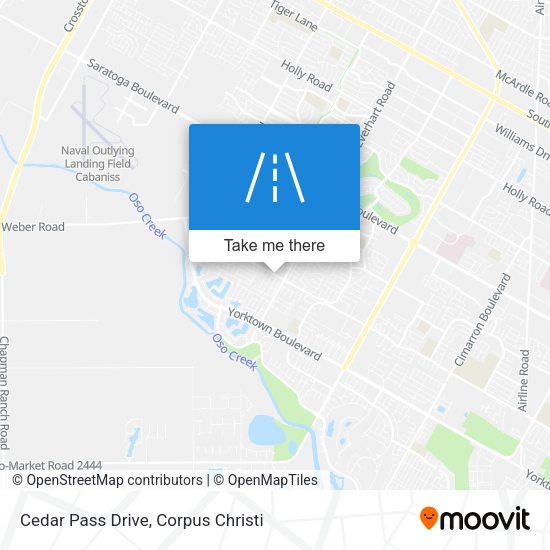 Cedar Pass Drive map