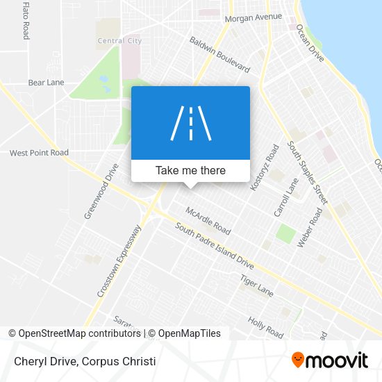 Cheryl Drive map
