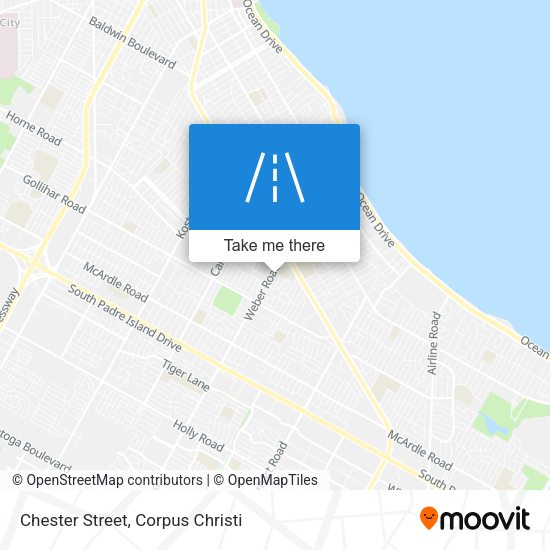 Mapa de Chester Street