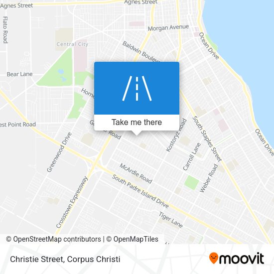 Christie Street map