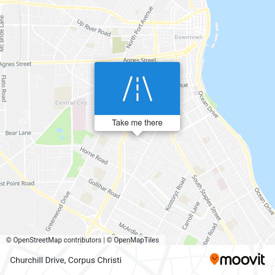 Churchill Drive map