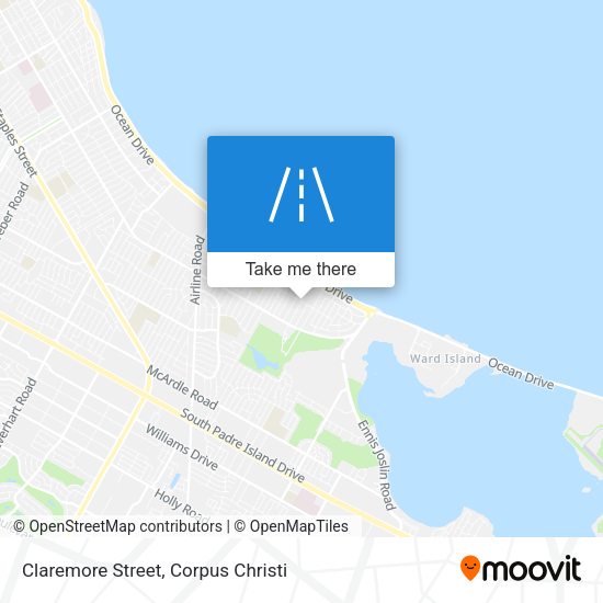 Claremore Street map