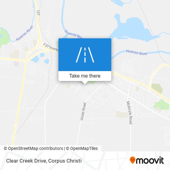 Clear Creek Drive map