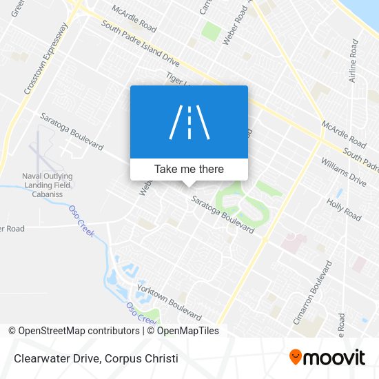 Clearwater Drive map