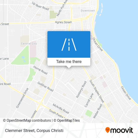 Clemmer Street map