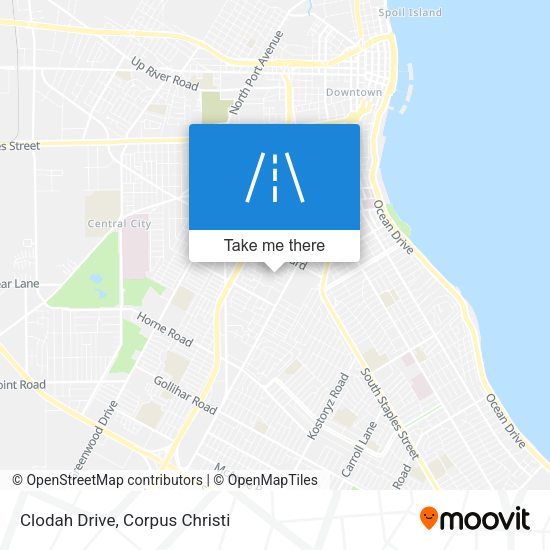 Clodah Drive map