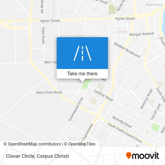 Clover Circle map