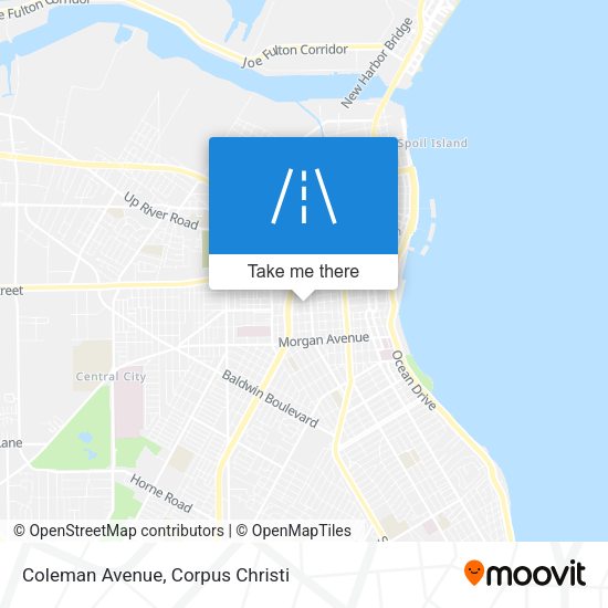 Coleman Avenue map