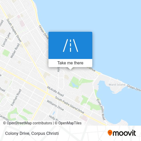 Colony Drive map