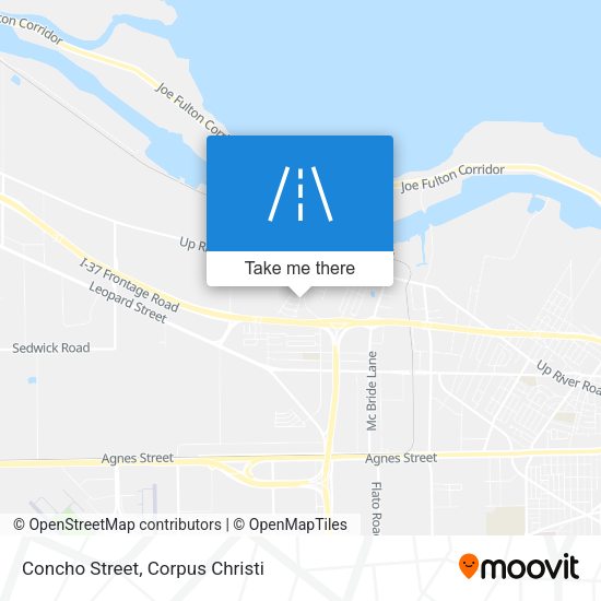 Concho Street map