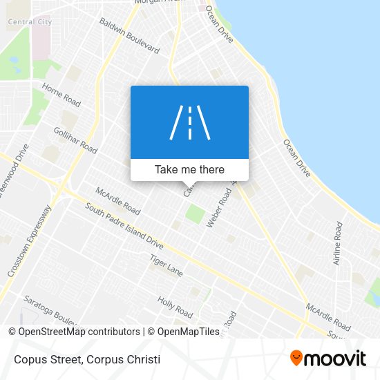 Copus Street map