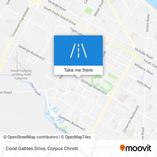 Coral Gables Drive map
