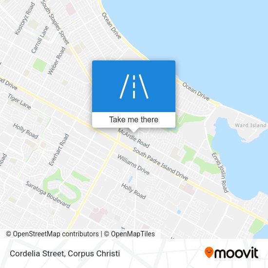 Cordelia Street map