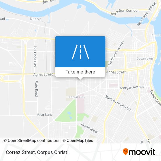 Cortez Street map