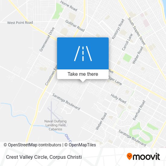 Crest Valley Circle map