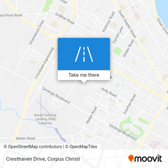Cresthaven Drive map