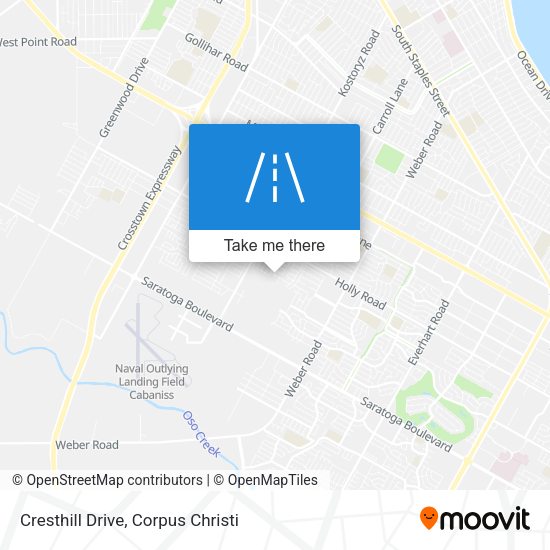 Cresthill Drive map