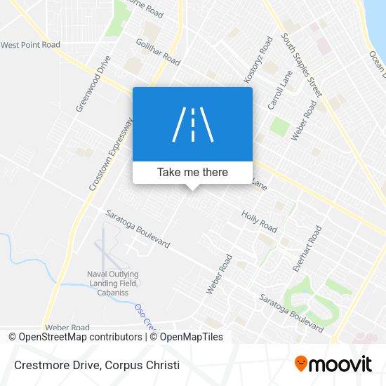Crestmore Drive map