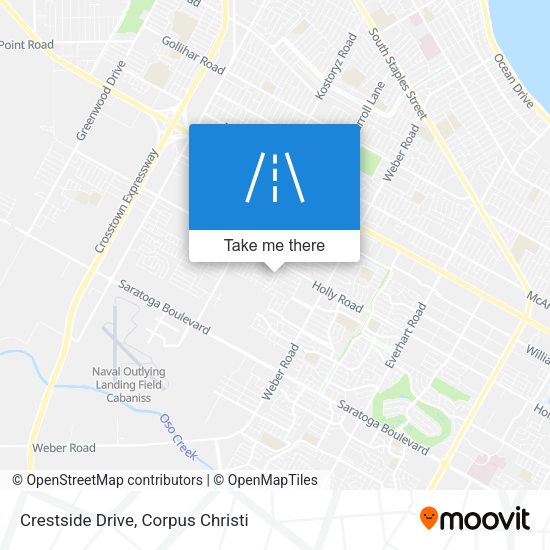 Crestside Drive map