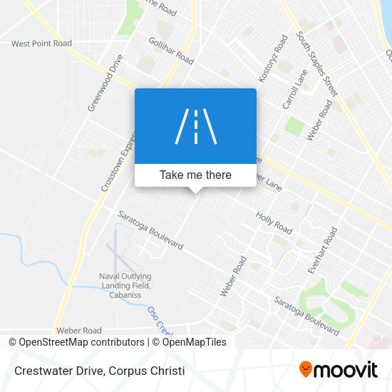 Crestwater Drive map