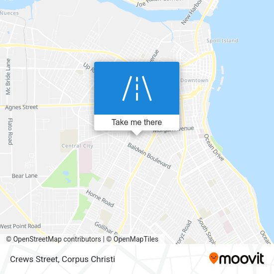 Mapa de Crews Street