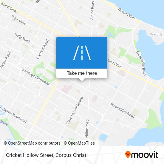 Cricket Hollow Street map