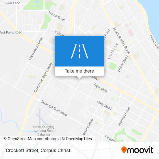 Crockett Street map