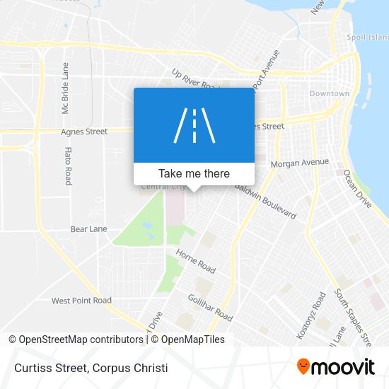 Mapa de Curtiss Street