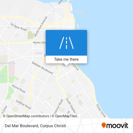 Del Mar Boulevard map