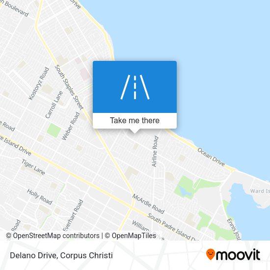 Delano Drive map