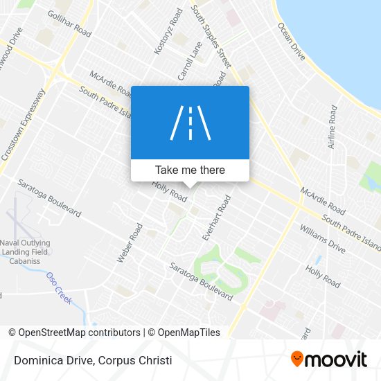 Mapa de Dominica Drive