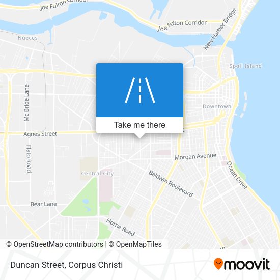 Duncan Street map