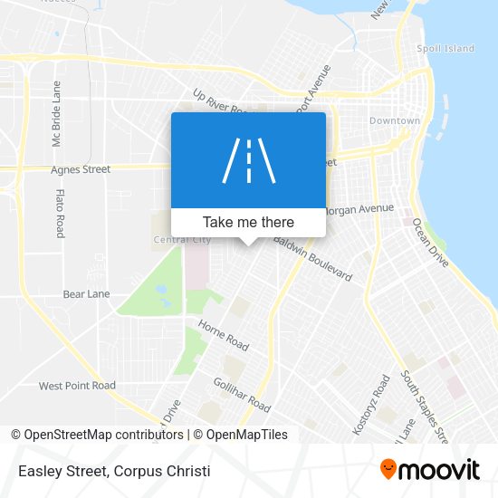 Easley Street map