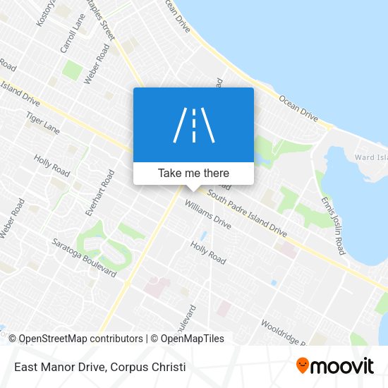East Manor Drive map