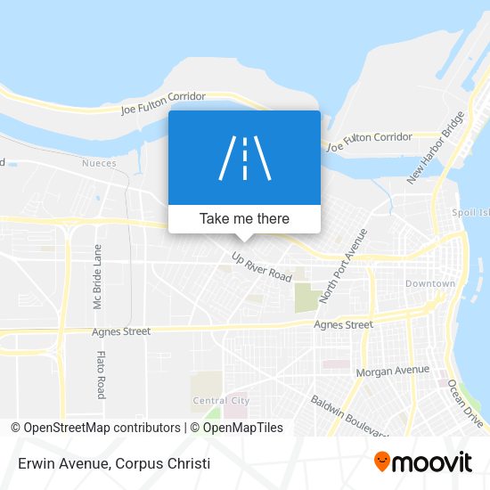 Erwin Avenue map