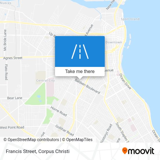Francis Street map